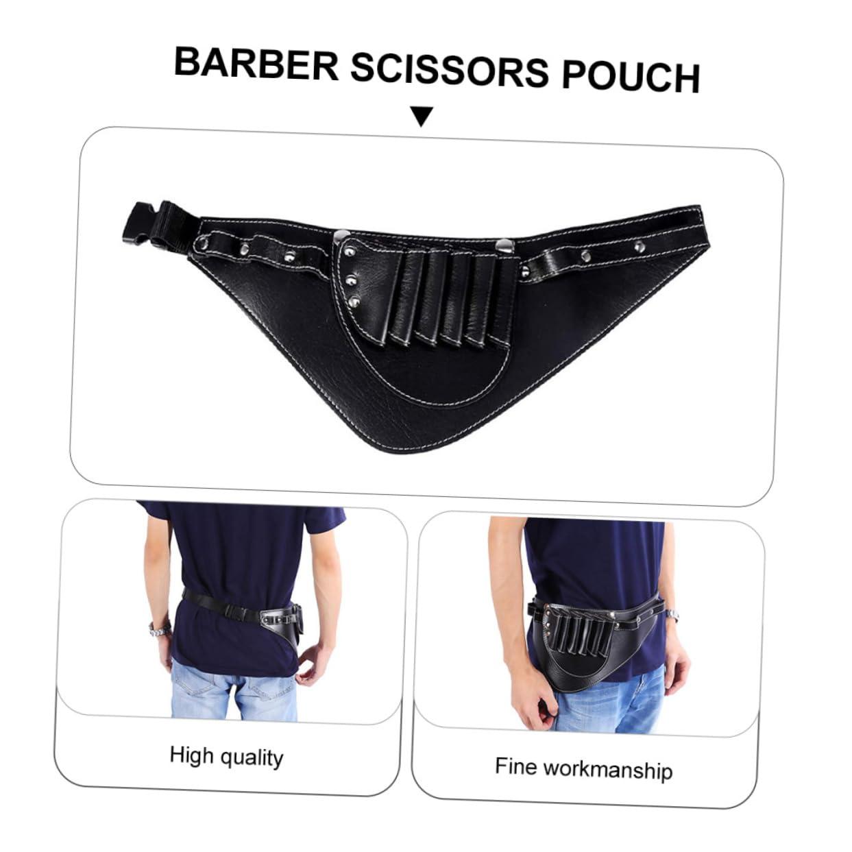 NOLITOY NOLITOY 1pc Hairdressing Kit Hair Shavers for Men Hair Clippers Barber Bag Hairdressing Bag Beard Trimmer Hair Tools Travel Bag Hair Tool Travel Organizer Hair Cutting Kit Black Pu Leather