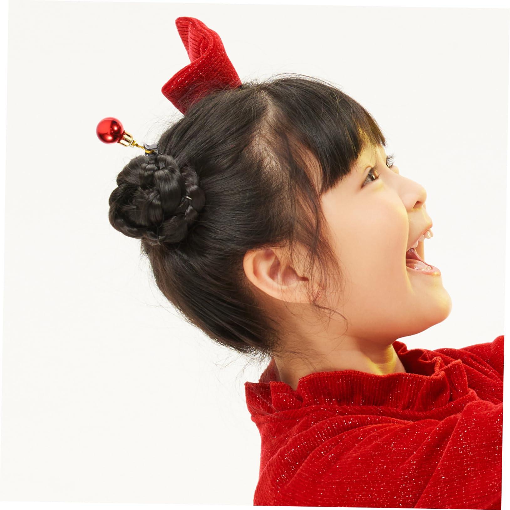 Ipetboom Ipetboom 12pcs Christmas Beard Clip Santa Claus Ornaments Adults Santa Beard Santa Claus Beard Glitter Xmas Hanging Ball Beard Bell Clip Santa Clause Ornaments Bright Light Hair Accessories