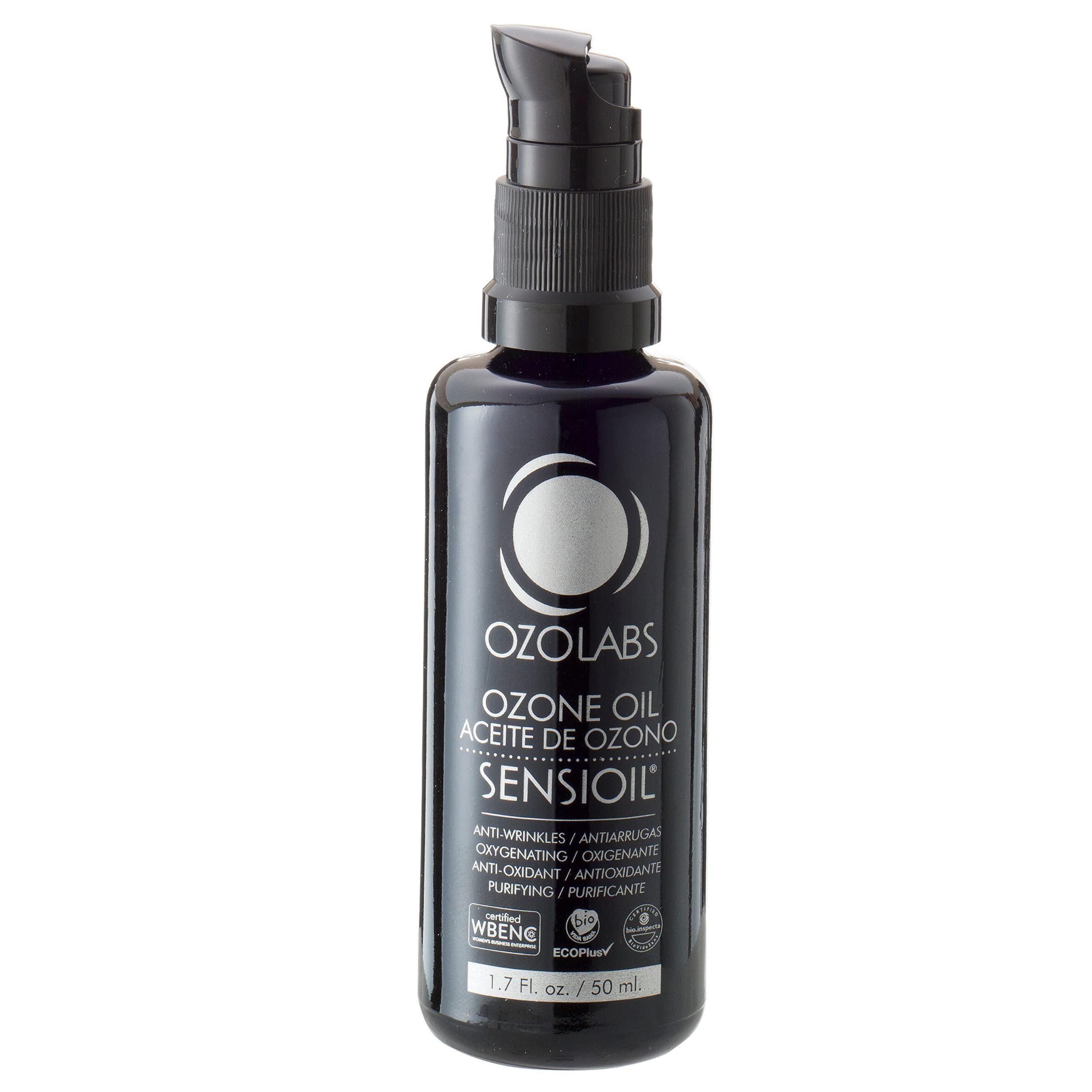 OZOLABS OZONE SKIN CARE OZOLABS® | OZONATED OIL-SENSIOIL© | Exclusive blend of certified organic ozonated olive and sunflower oils | ISO 9001 | 1.7 fl. Oz.