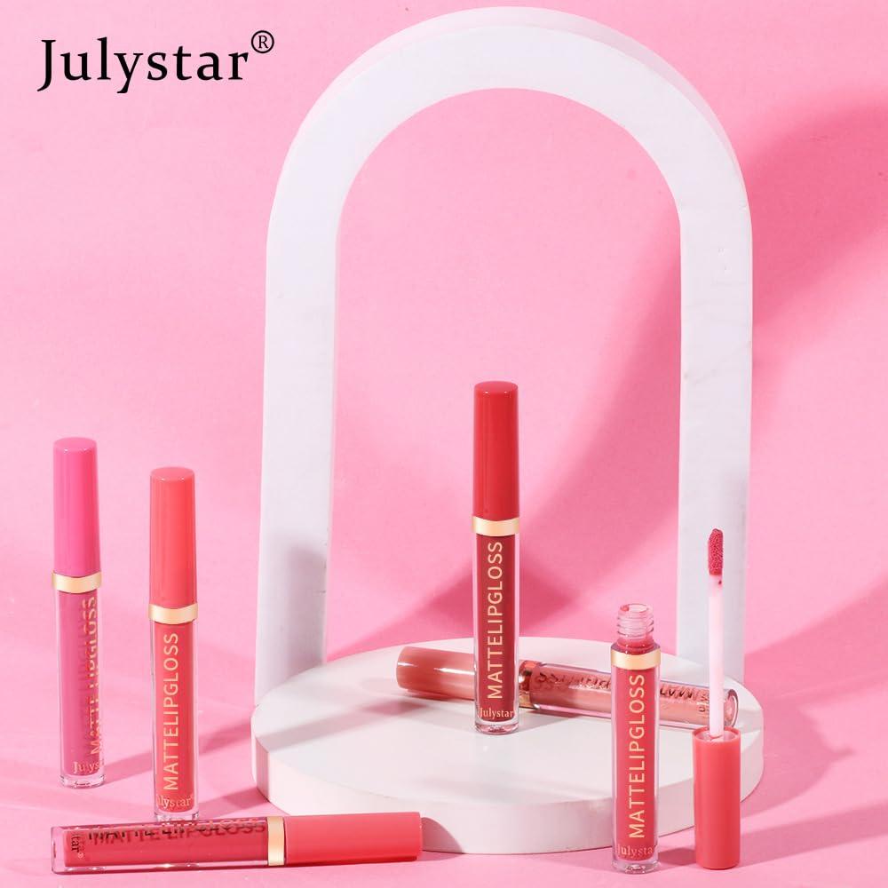 Julystar Julystar 12 Color Matte Lip Gloss Long Lasting Waterproof Liquid Lipstick, Non-Sticky, Matte Finish, Cruelty-Free, Gift for Women (11)