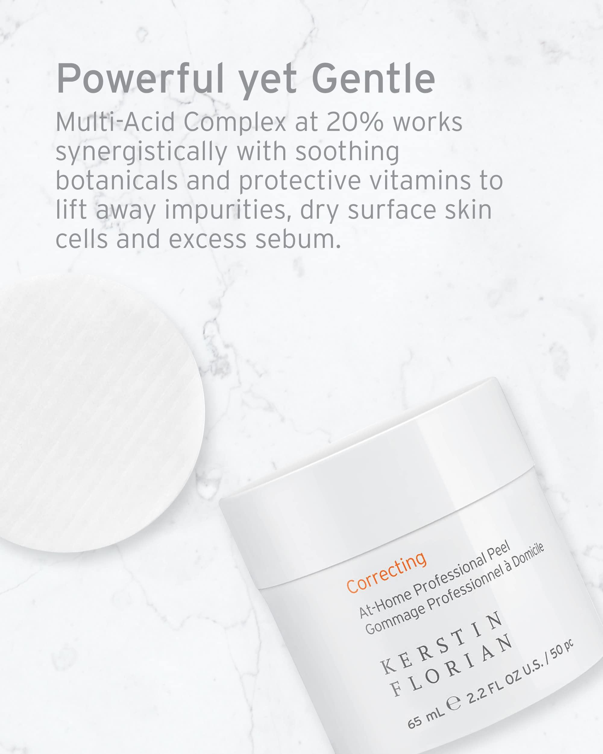 Kerstin Florian Kerstin Florian Correcting At-Home Professional Peel, Glycolic & Lactic Acid Exfoliating Pore Pads (50 individual pads)