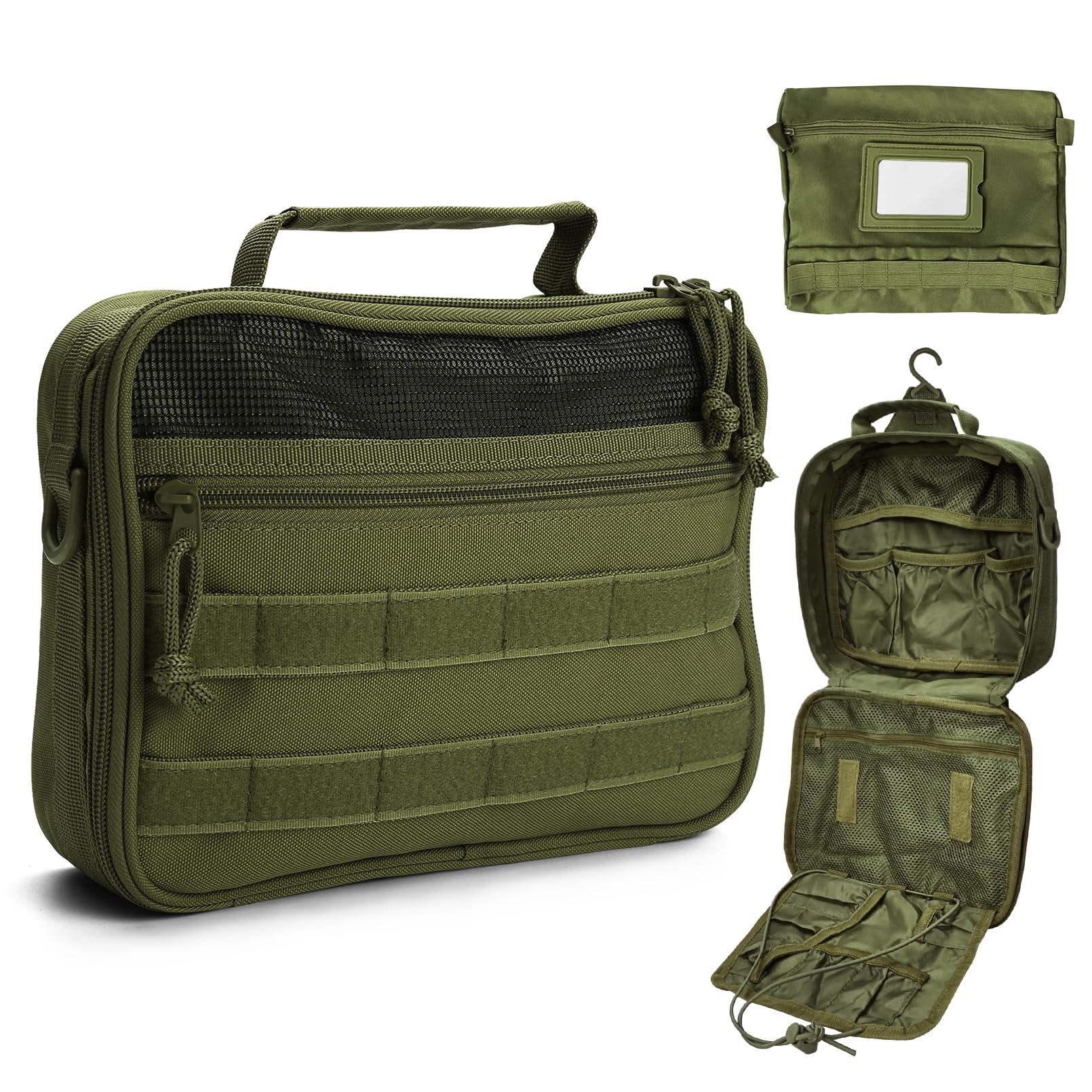 SUNRISING SUNRISING Toiletry Bag for Men Travel Bag for Toiletries Mens Toiletry Travel Bag Toiletry Bags Hanging Travel Toiletry Bag Dopp Kit for Men Toiletry Bags for Traveling Shaving Bag for Men Army Green