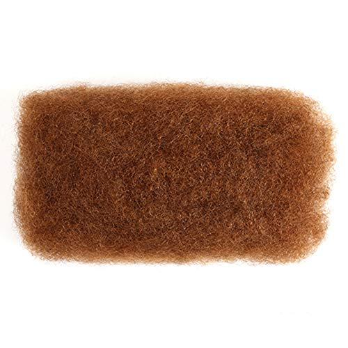 RemeeHi RemeeHi Kinky Bulk Human Hair 1 Bundles Remy Mongolian Afro Kinky Bulk 50 Gram/Pc Kinky Curly Hair Crochet For Braiding Dark Brown 3 Packs