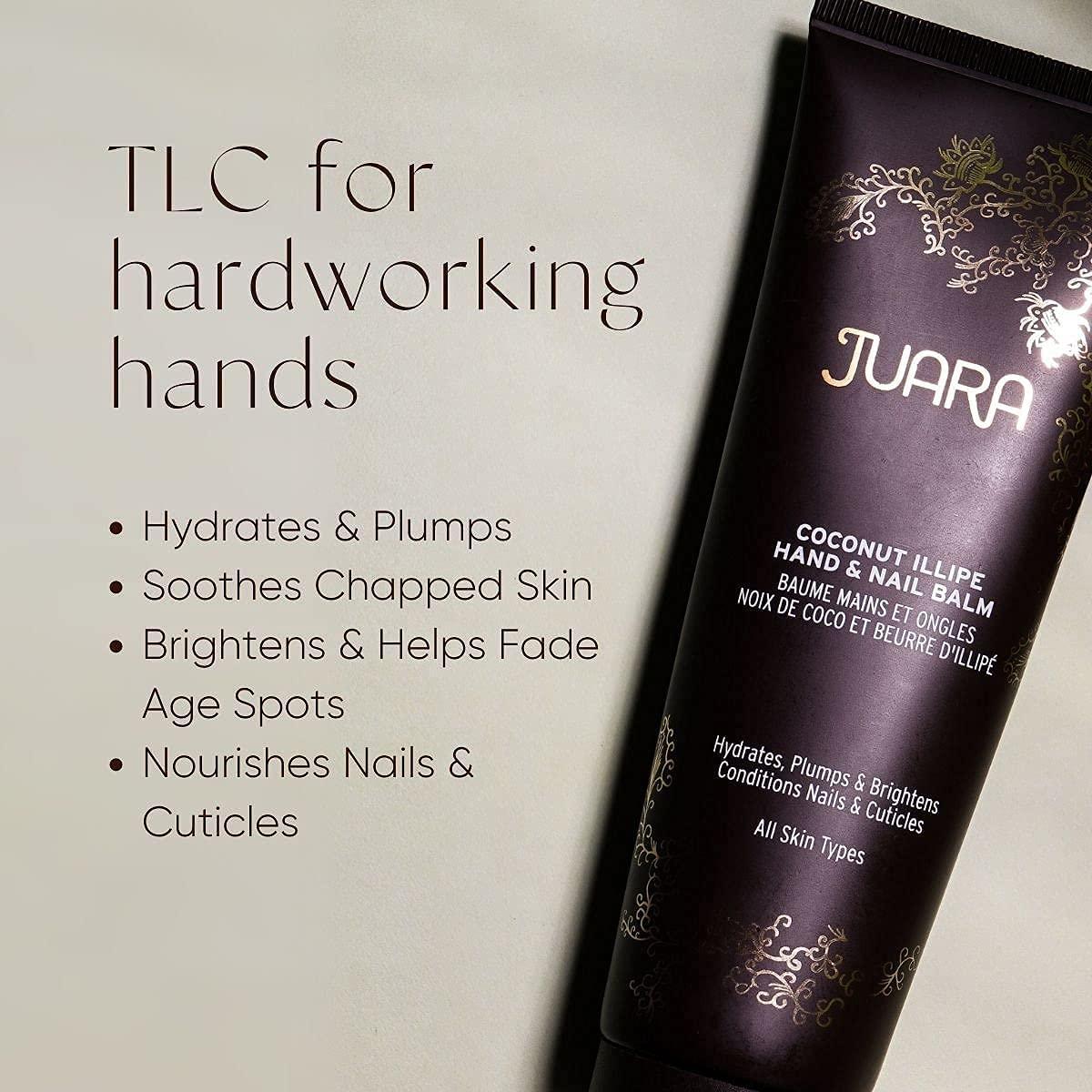 Juara Juara Coconut Oil Hand and Nail Cream Coconut Illipe Hand & Nail Balm  Anti-Aging Hand, Cuticle, and Nail Balm for All Skin Types  100% Paraben-Free, Cruelty-Free