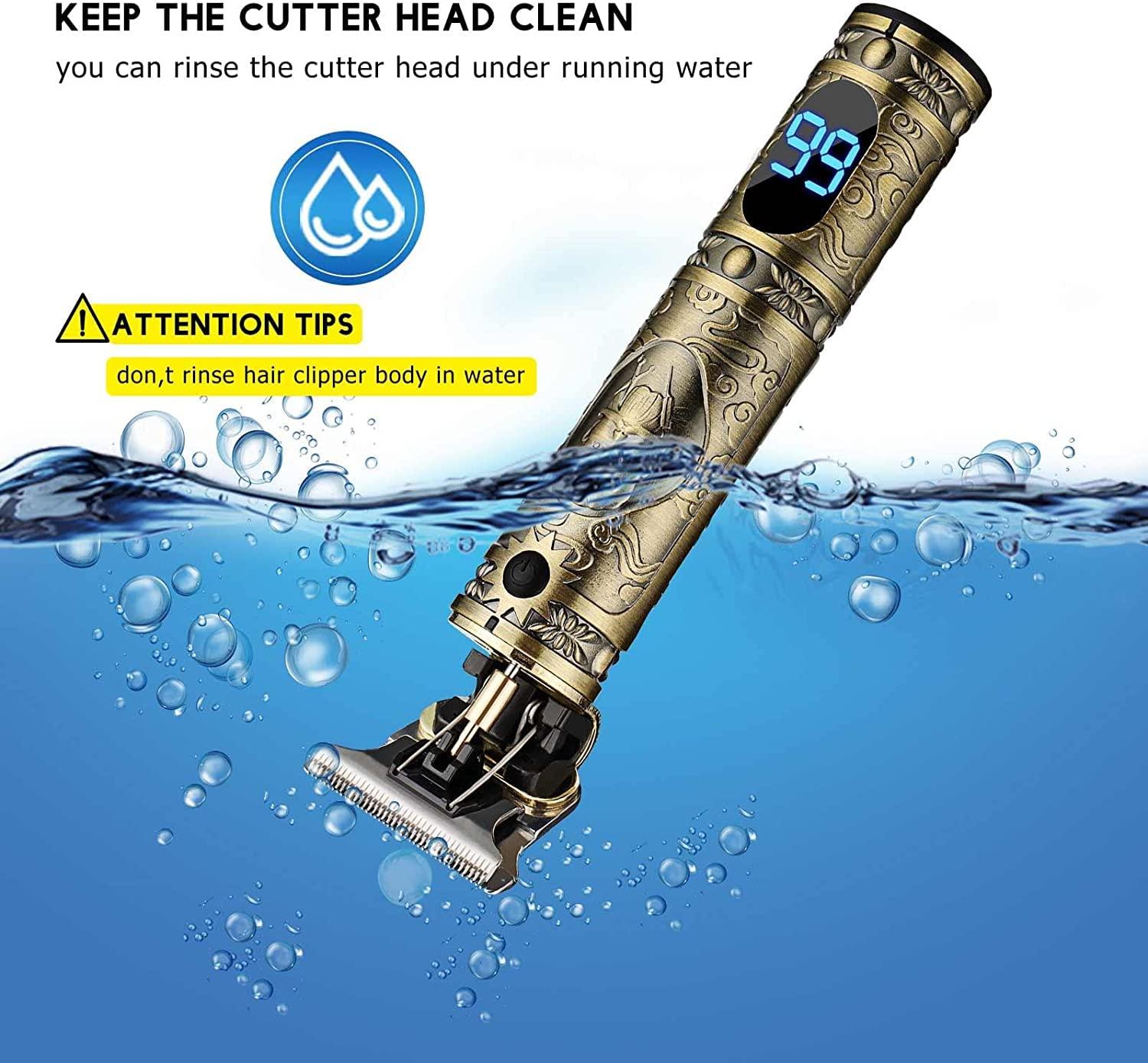 resilient resilient Hair Clippers for Men, Professional Hair Trimmer for Barber, Beard Trimmer for Men, T-Blade Hair Edgers Clippers, Gold Knight Close-Cutting Trimmers, Cordless Clippers for Hair Cutting