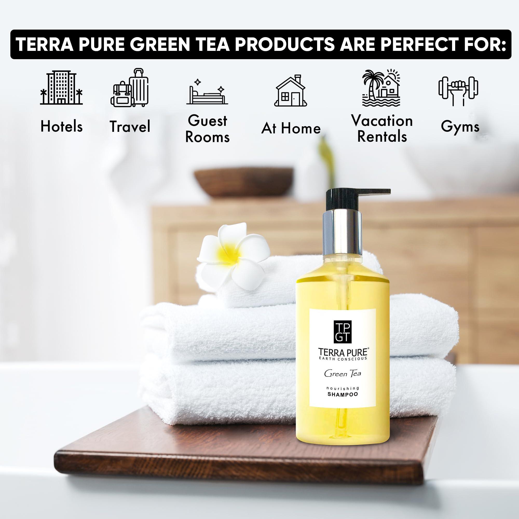 Terra Pure Terra Pure Shampoo, Retail Size Hotel Amenities, 10.14 oz. (Single)