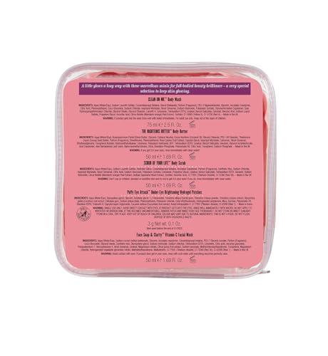 Soap & Glory Soap & Glory A Little Glory Gift Set - Puffy Eye Attack, Clean on Me, Scrub of Your Life, Face Soap & Clarity and The Righteous Body Butter - Holiday Gift Sets in Travel Size (5 Count)