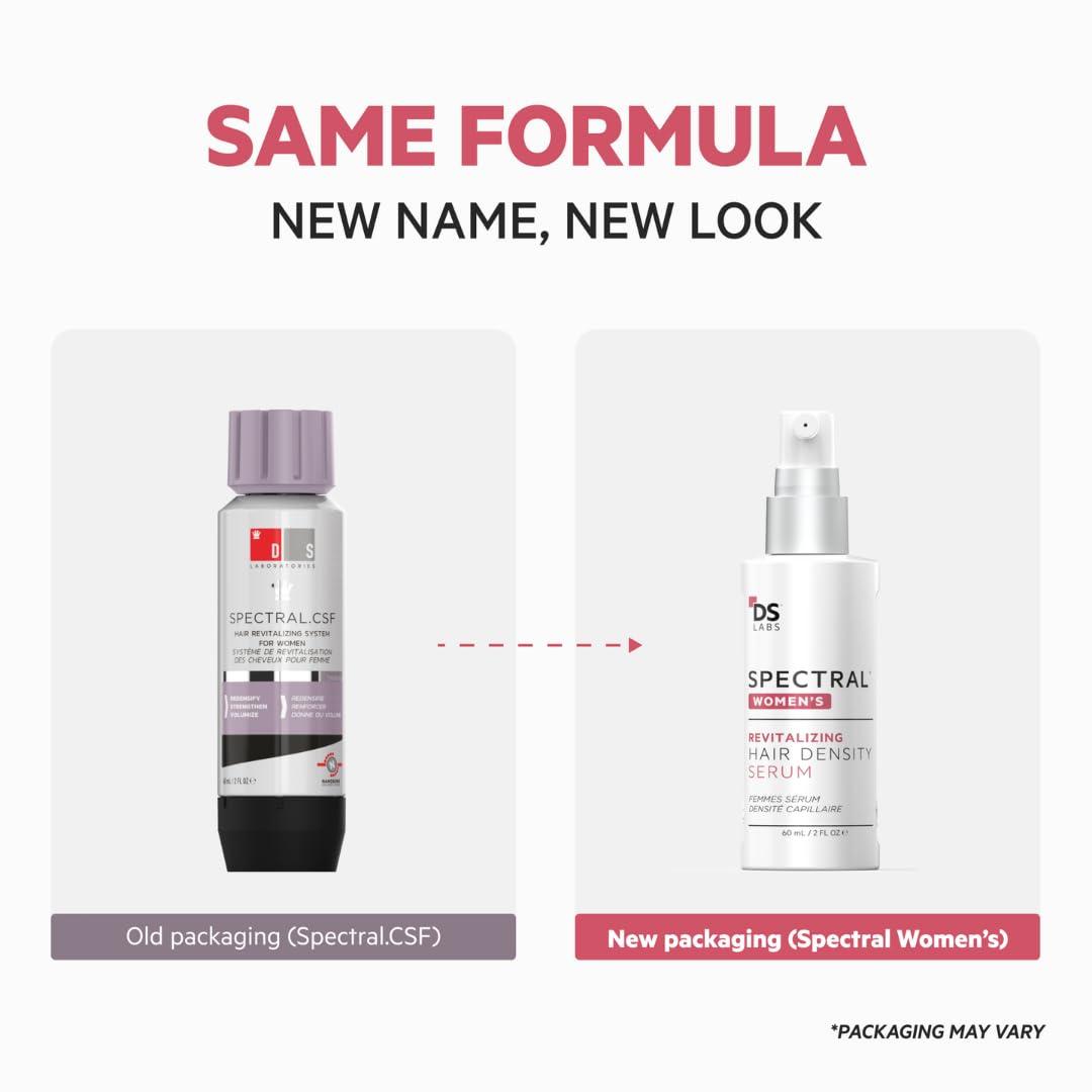 DS Laboratories DS Labs Spectral Women's Formally Spectral.CSF - Hair Density Serum for Women, Thickening, Strengthening, Volumizing, Fuller-Looking Hair, 60mL, Packaging May Vary