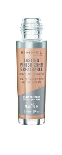 Rimmel Rimmel Lasting Finish Breathable Foundation, True Ivory, 1 Fluid Ounce