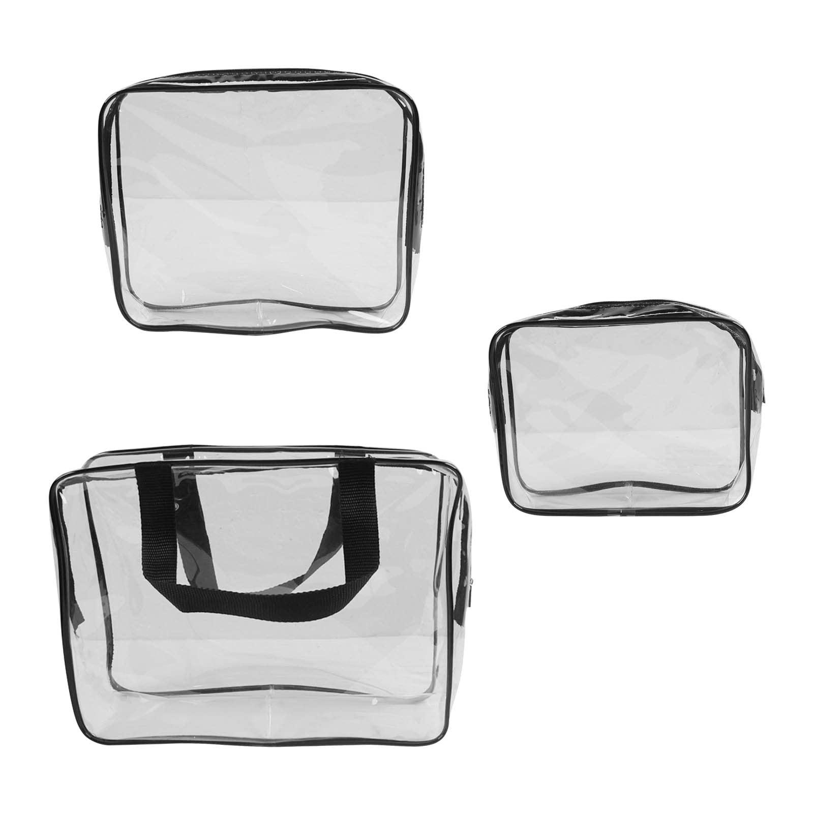 LYBLY Clear Cosmetic Bag, Clear Cosmetics Bag Toiletry Bag PVC Transparent Waterproof Large Capacity Portable Makeup Bags Travel Storage Bag for Travel/474