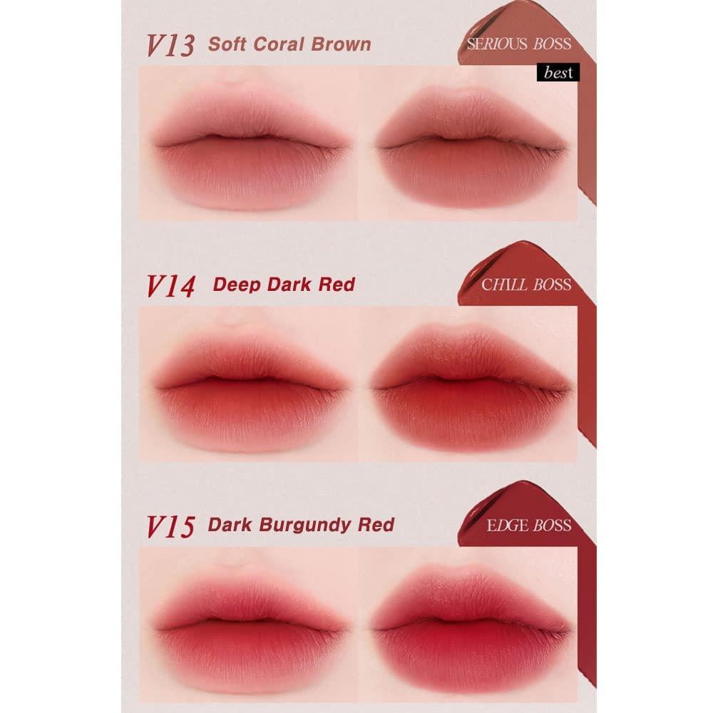 BBI@ BBIA BBIA Last Velvet Tint - Soft & Creamy Matte Finish Lip Stain, Blur Effect with Velvety Texture, Long-Lasting, High Pigment, Lightweight, Non-Drying, Vegan, Korean Lip Makeup (V15 EDGE BOSS)