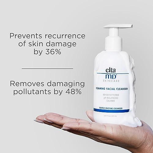 EltaMD EltaMD Foaming Facial Cleanser Face Wash, Gentle Foaming Face Wash and Makeup Remover, Oil Free , 7 oz Pump