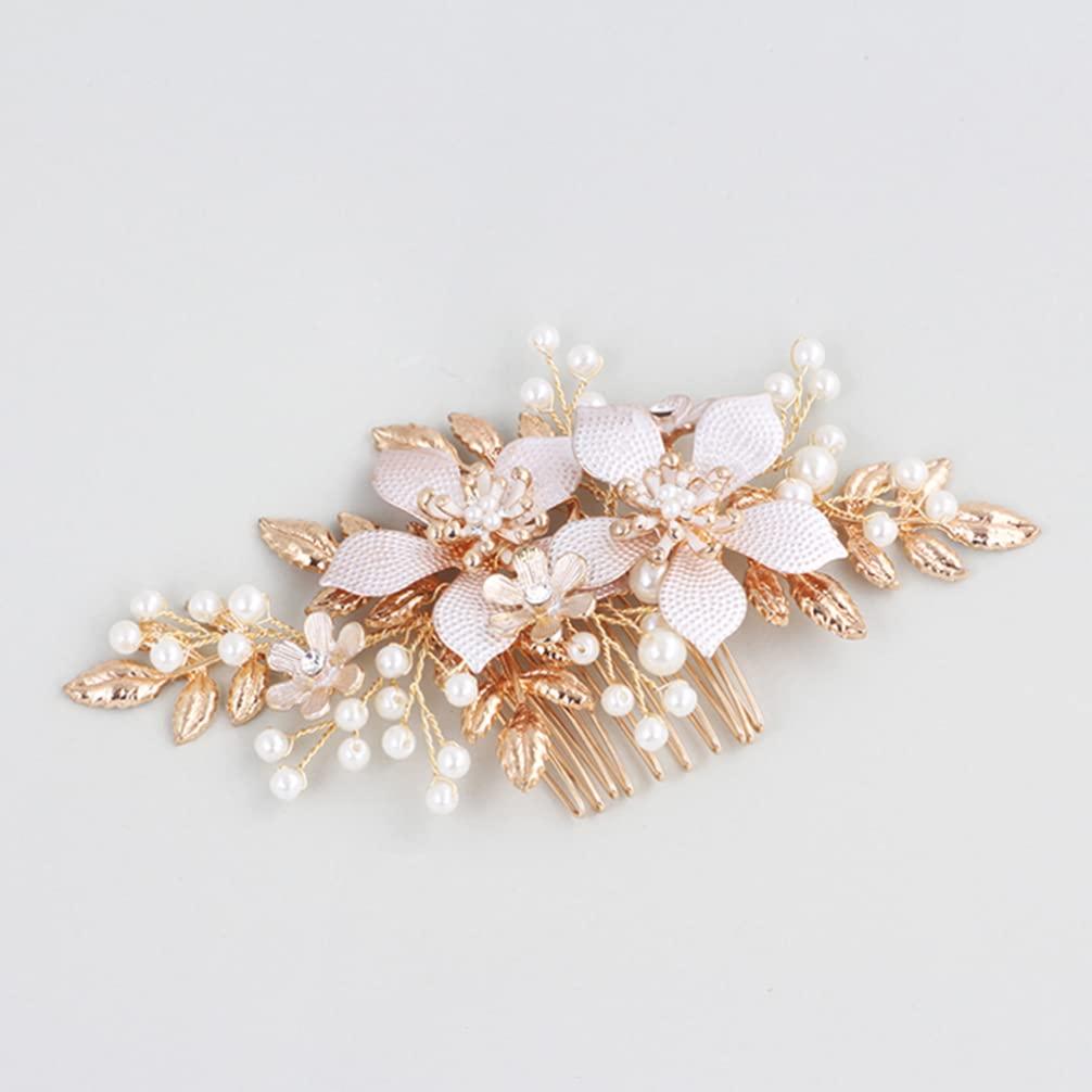 KALLORY Bridal Comb Crystal Hair Comb Wedding Hair Comb Bridal Hair Accessories Wedding Hair Accessories