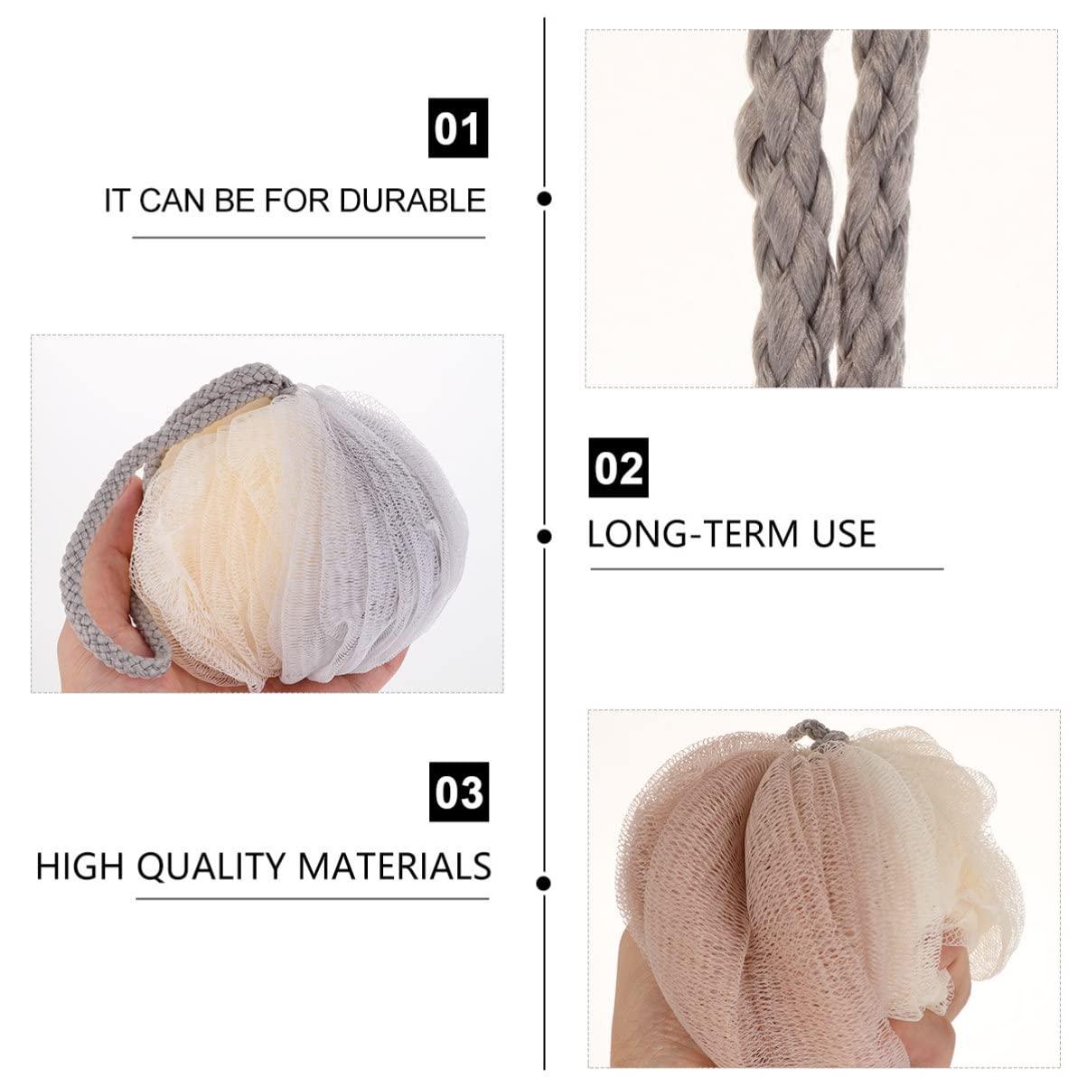 Housoutil Housoutil 4 Pcs Bath Head Loofah Bath Sponges Cleaner Shower Wipes Bathtub Artifact Bath Poufs Puff Bath Plug Sponges Bath Sink Body Softener Net Mesh Shower Skin or