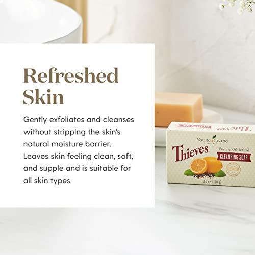 WALKINGLY Thieves Essential Oil Cleansing Soap by Young Living Essential Oils - 3.5oz.