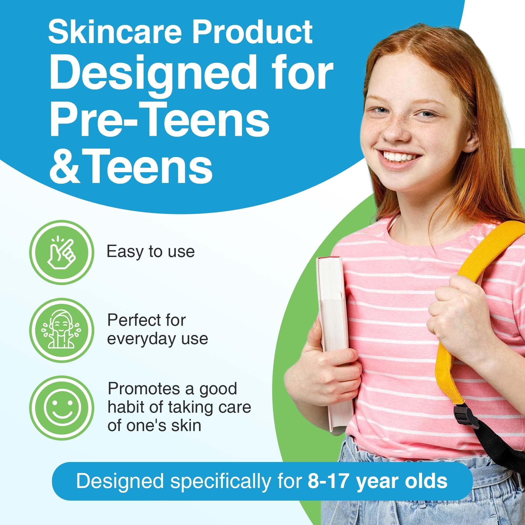 Kidskin Kidskin - Z-Blast Serum, for Face Acne, Skin Care for Kids, Pre-Teen and Teen Skin Ages 9-17, Vegan-and-Cruelty-Free Acne Prone Skin Care, 5 fl oz