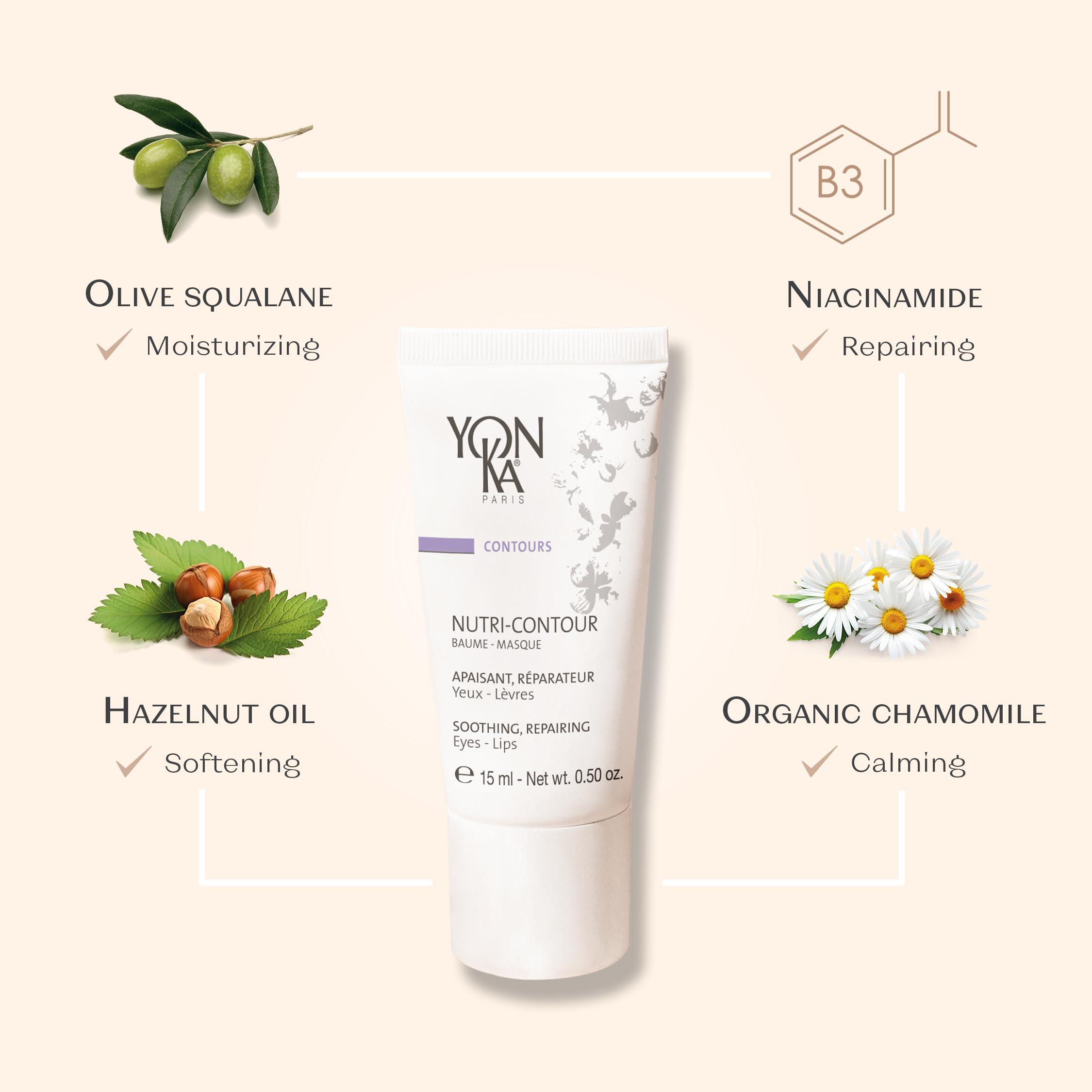 Yonka Yon-Ka Contours Nutri-Contour - Eye and Lip Contour Cream That Hydrates and Repairs While Minimizing the Appearance of Lines and Wrinkles (0.5 Ounce / 15 Milliliters)