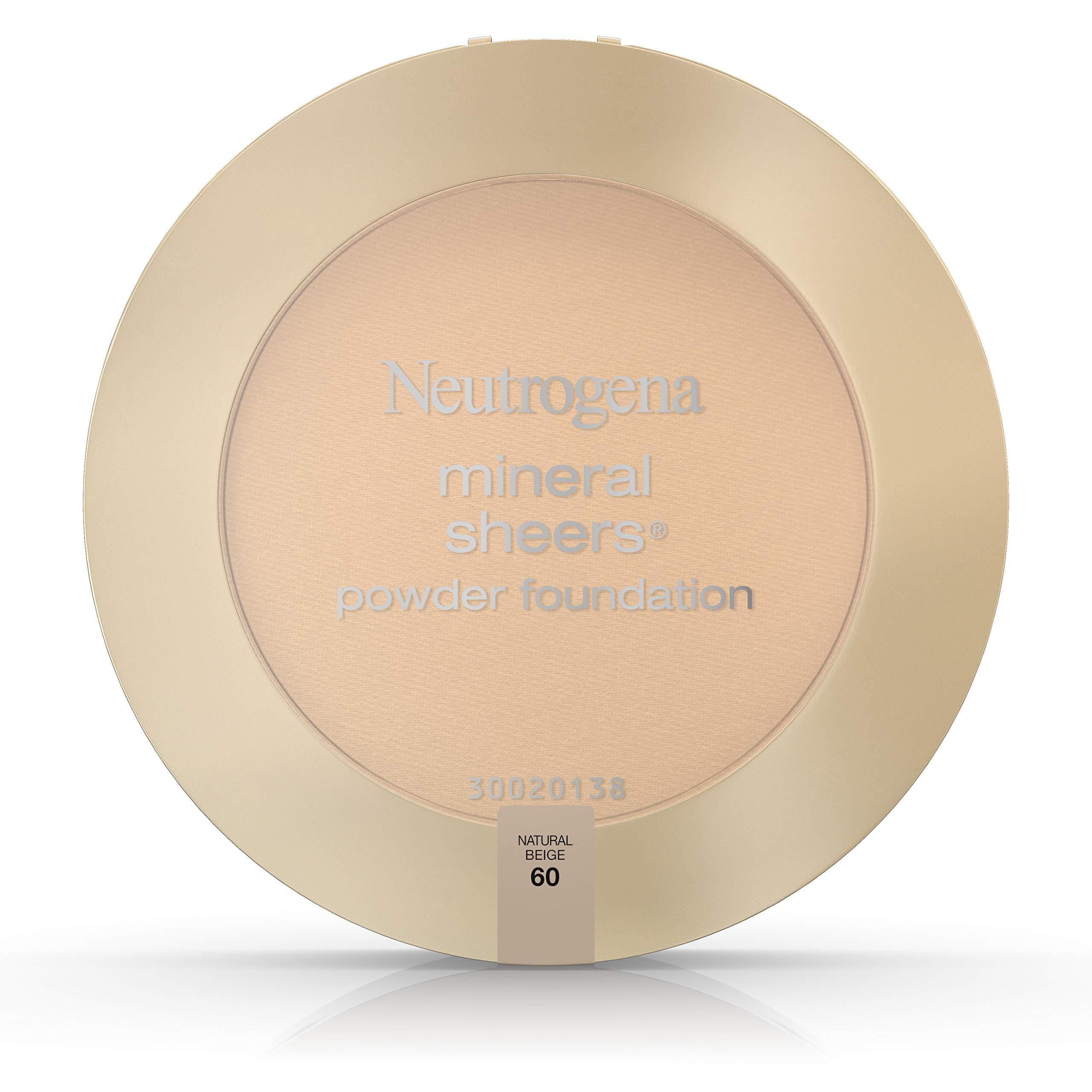 Neutrogena Neutrogena Mineral Sheers Powder Foundation, Natural Beige 60, 0.34 Ounce