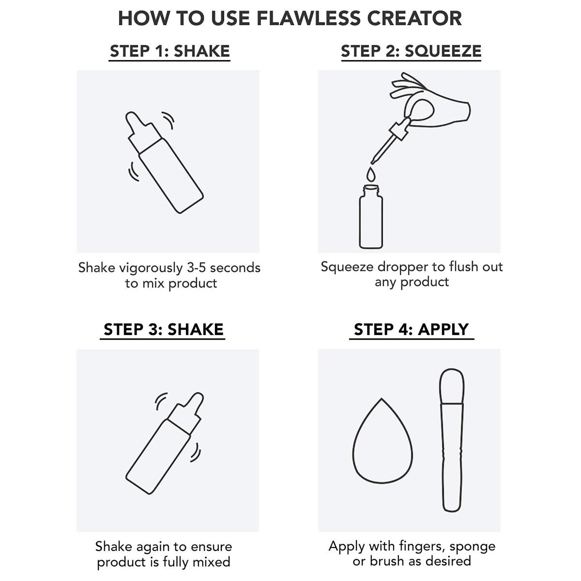 Dermablend Dermablend Flawless Creator Multi-Use Liquid Foundation Makeup, Full Coverage Foundation, 43W, 1 Fl oz