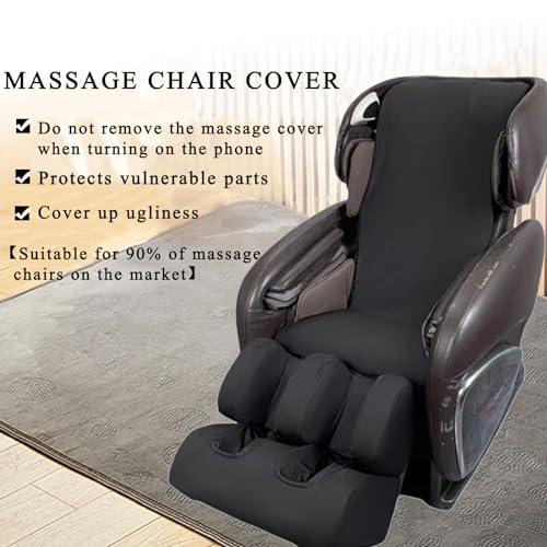 PHASFBJ PHASFBJ Zero Gravity Massage Chair Cover, Stretch Fabric Full Body Shiatsu Massage Chair Protective Cover Recliner Pet Protector Removable Shield Dust Covers,Gray,Whole Body