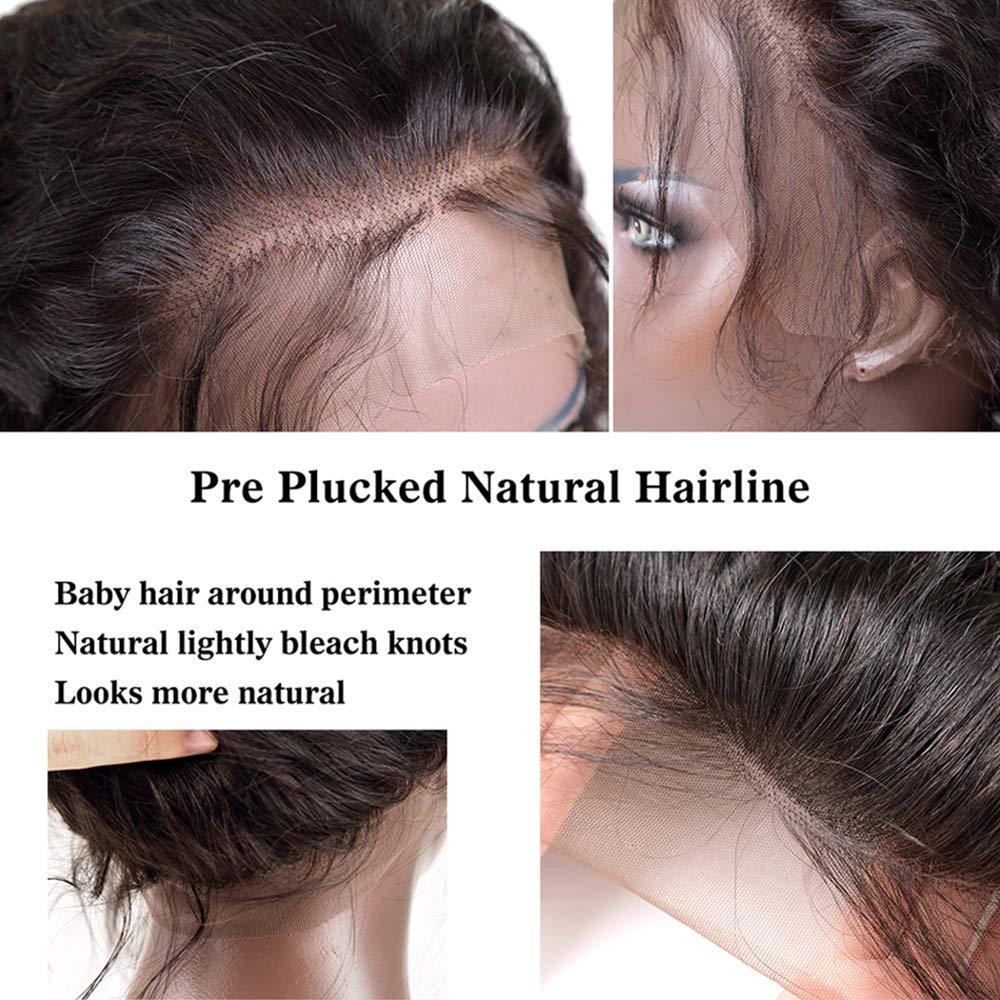 YOUNG BEAUTY YOUNG BEAUTY Full 360 Lace Front Wigs Human Hair Silky Straight 360 Lace Frontal Human Hair Wigs Pre Plucked 180% Density Transparent HD Lace Front Wigs For Black Women 22inch