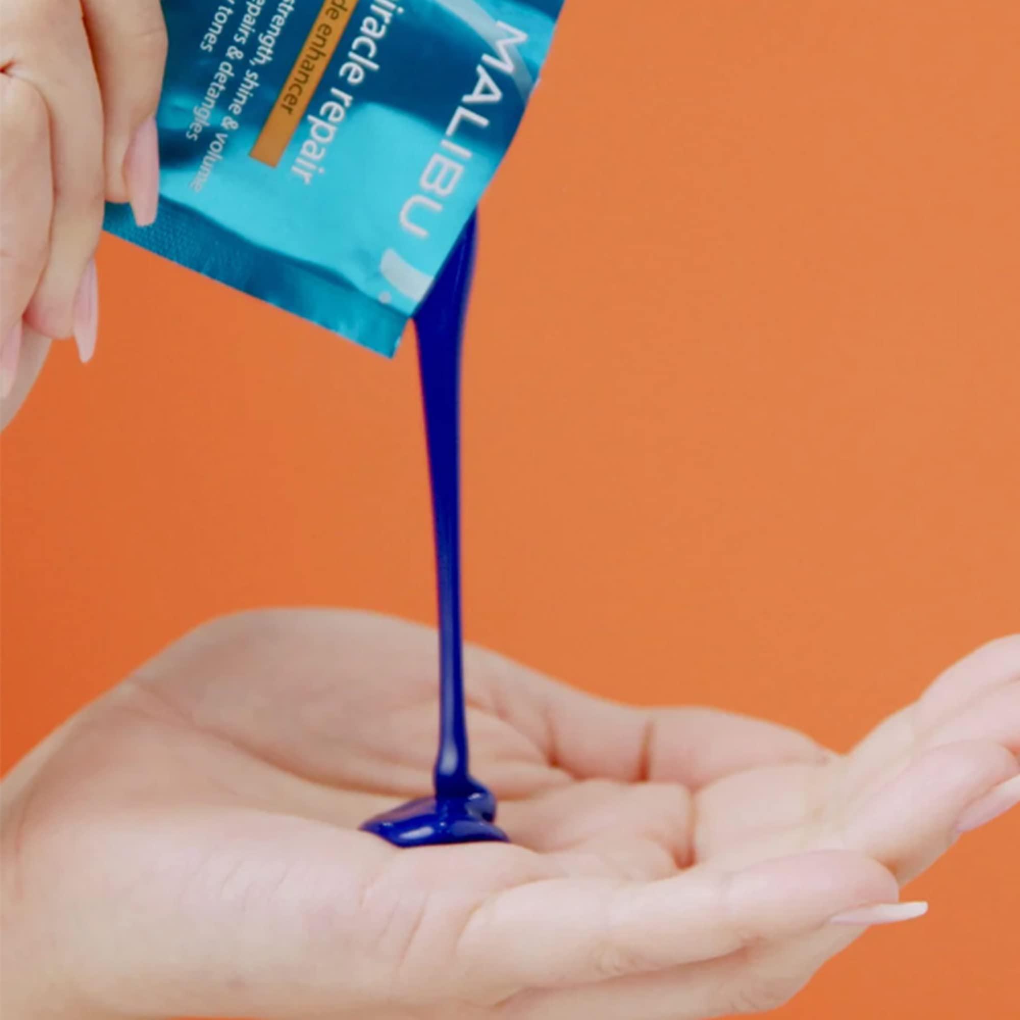 Malibu C Malibu C Miracle Repair Hair Reconstructor, Blonde Enhancer (1 Packet) - Nourishing Hair Repair Treatment for Damaged Blonde Strands - Relieves Hair Discoloration