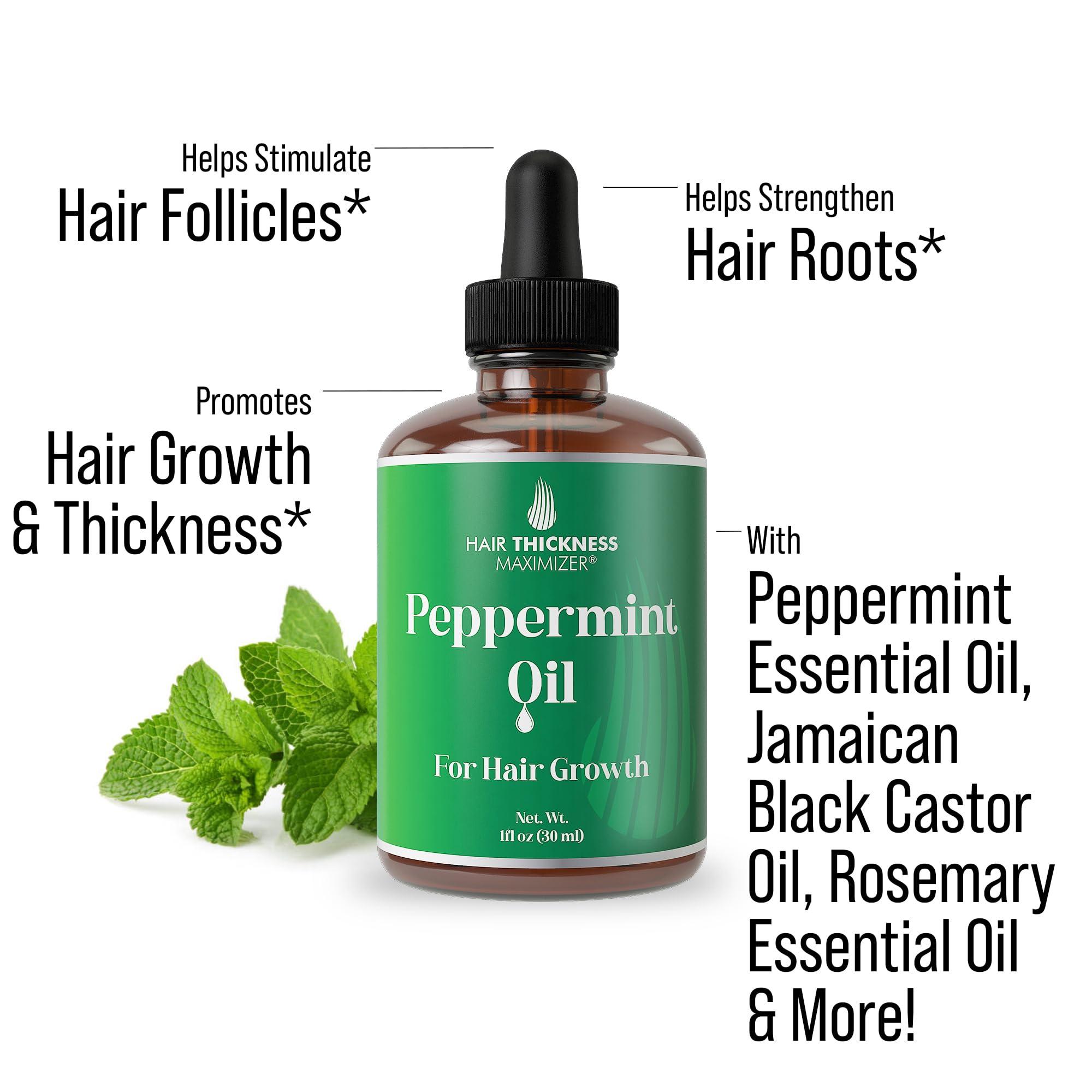 Hair Thickness Maximizer Peppermint Hair Growth Oil 1oz