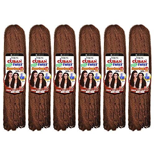 SBME FreeTress Equal Synthetic Hair Braid - CUBAN TWIST 24" (6 PKS, 27)