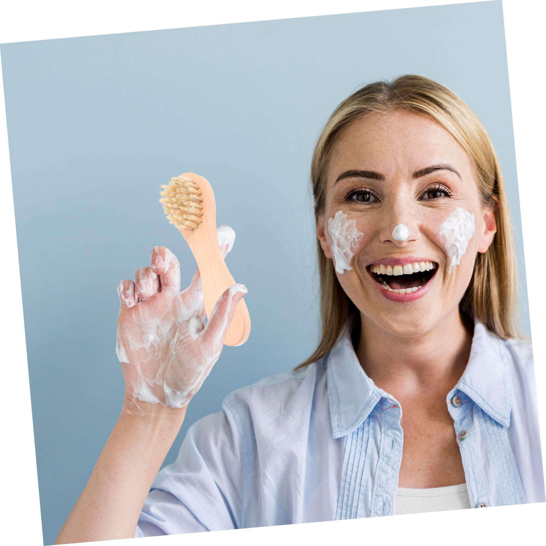 IWOWHERO IWOWHERO 5pcs Face Brush Face Scrubber Facial Tools Skin Care Tools Cleaning Tools Pore Cleaner Female Facial Brush Manual Facial Brush Face Cleansing Tool Handhold Facial Brush Hemu