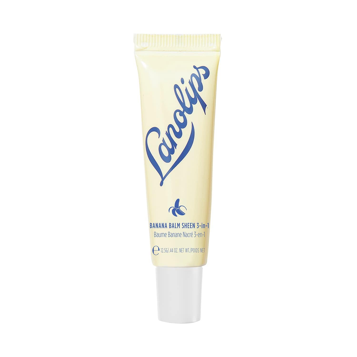 Lanolips Lanolips Banana Balm Lip Gloss - Enriched with Banana Fruit, Lanolin, and Cocoa Butter - Lanolin Lip Balm for Long-Lasting Hydration - Dermatologist Tested (12.5g / 0.42oz)
