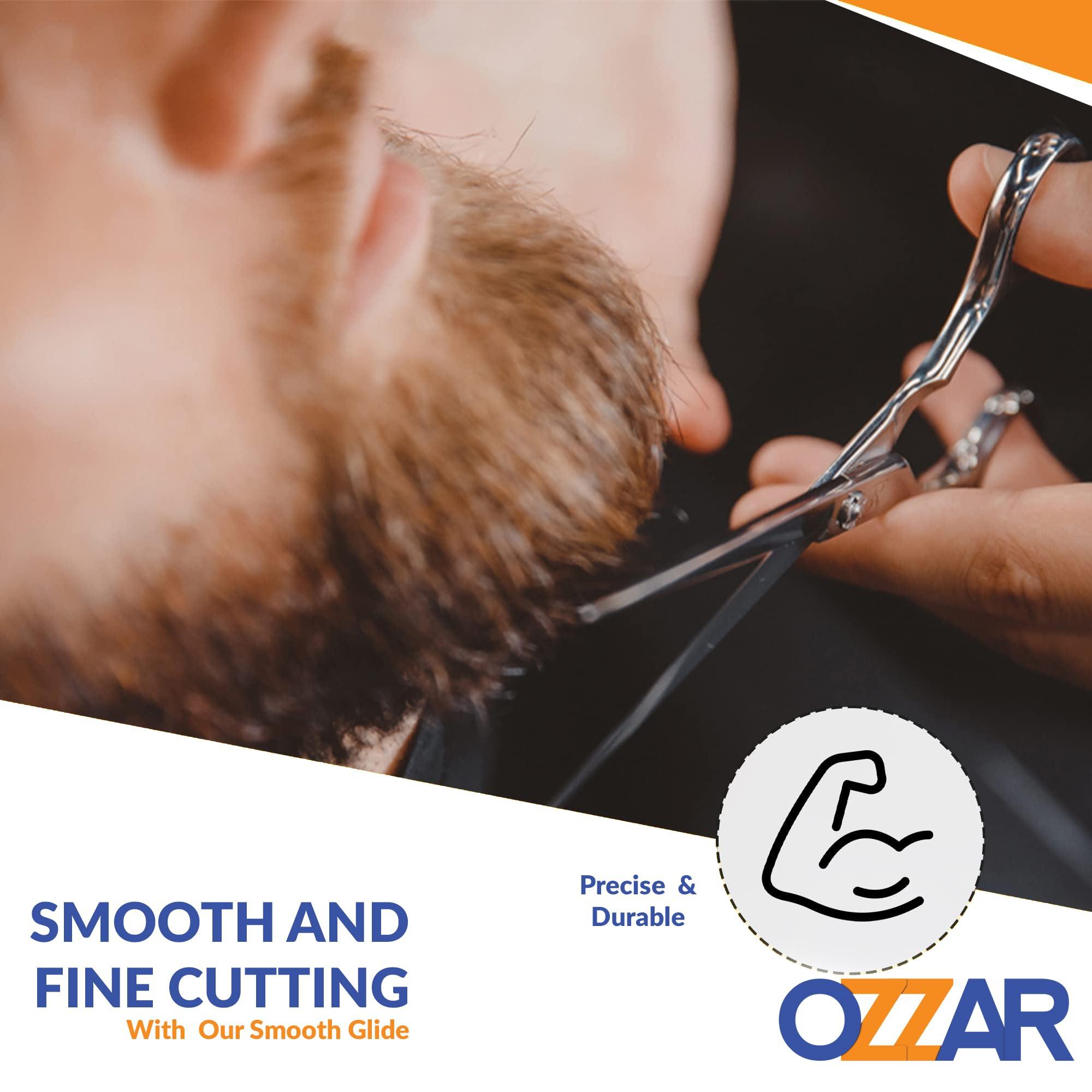 OZZAR OZZAR Professional Hair Scissors 6.5" Hair Cutting Shears Razor Edge Barber scissors Hairdressing Scissors with Extremely Sharp Blades - 440C Japanese Stainless steel Haircut kit