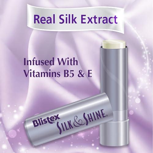 Blistex Blistex Silk & Shine Lip Balm, 0.13 Ounce Tube, Pack of 6 – Vitamin B5 & E, Bulk Lip Balm, Super Smooth Lip Moisturizer, Sheer Gloss for Finished Appearance