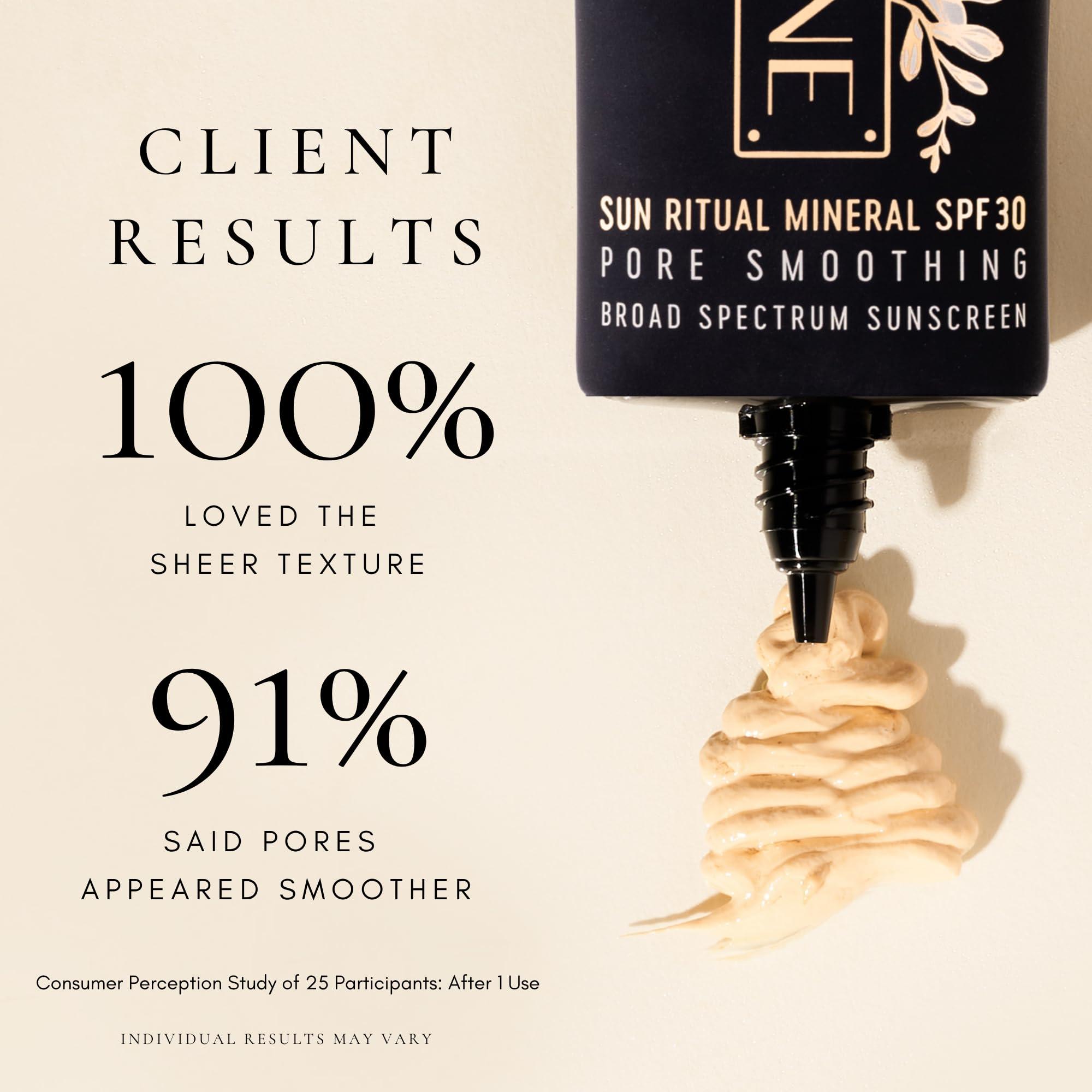 SAINT JANE SAINT JANE - Luxury Sun Ritual - Pore Smoothing SPF 30 Mineral Sunscreen | Luxury, Floral-Infused, Clean Skincare (1.7 oz | 50 ml)