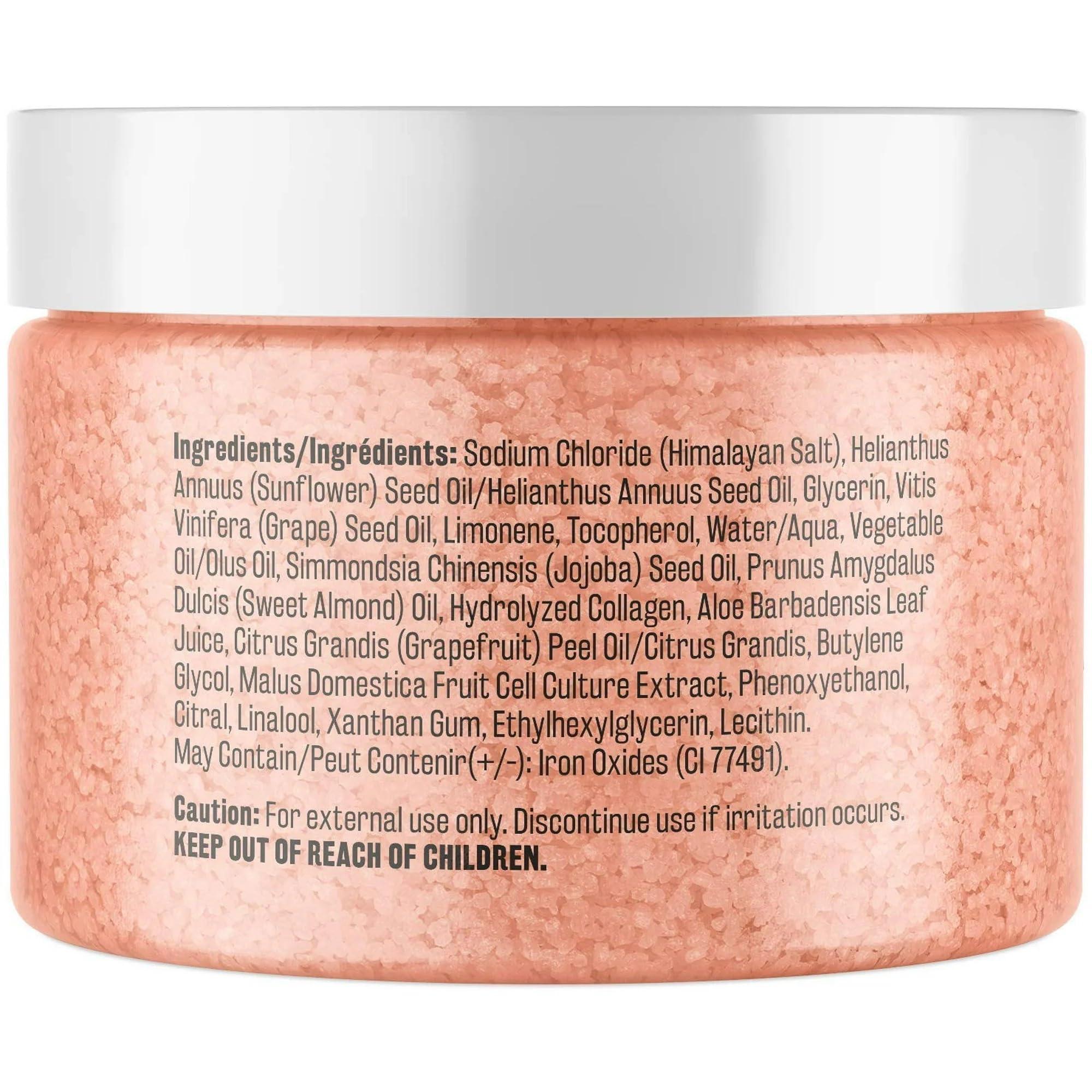 Generic Generic Naturals Salt Scrub Face Foot & Body Exfoliator Infused with Collagen and Stem Cell Natural Exfoliating Salt Body Scrub for Toning Cellulite Skin Care,12 oz (340 g)