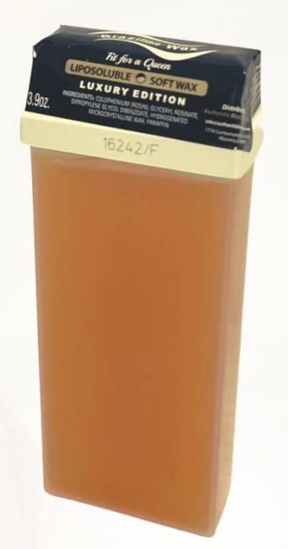 Brazilian Wax by Andreia Authentic Brazilian Wax by Andreia Roll on Soft Wax for Hair Removal - Depilatory Wax Roller for Whole Body - For All Skin Types - Refillable & Ready to Use Wax Applicator Roller 3.9 oz. (110ml)