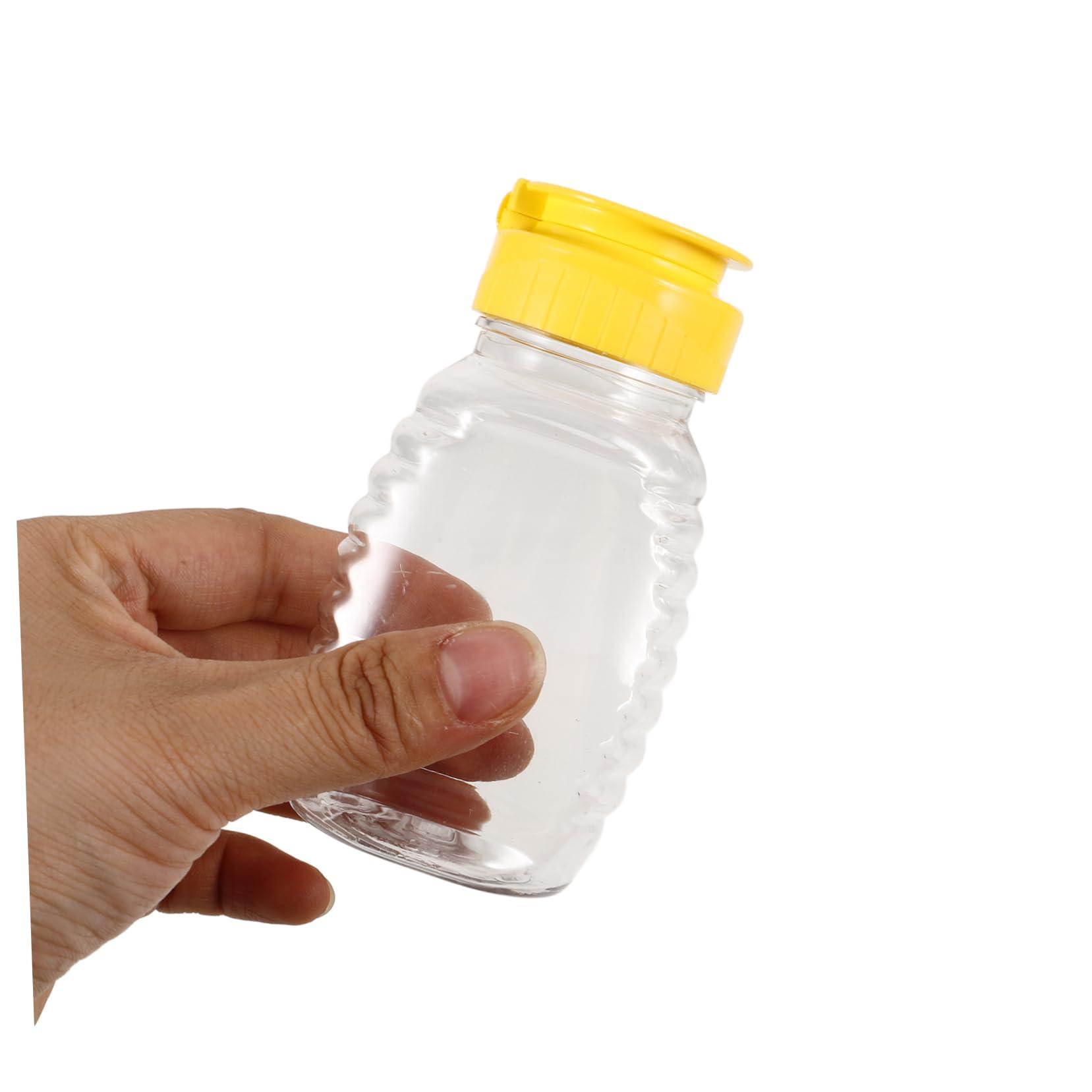 balacoo Balacoo 8 Pcs Honey Squeeze Bottle Refillable Honey Jars Clear Honey Jar Travel Condiment Containers Honey Holder Sauce Squeeze Bottle Honey Dispenser Bottle Transparent Plastic re-usable