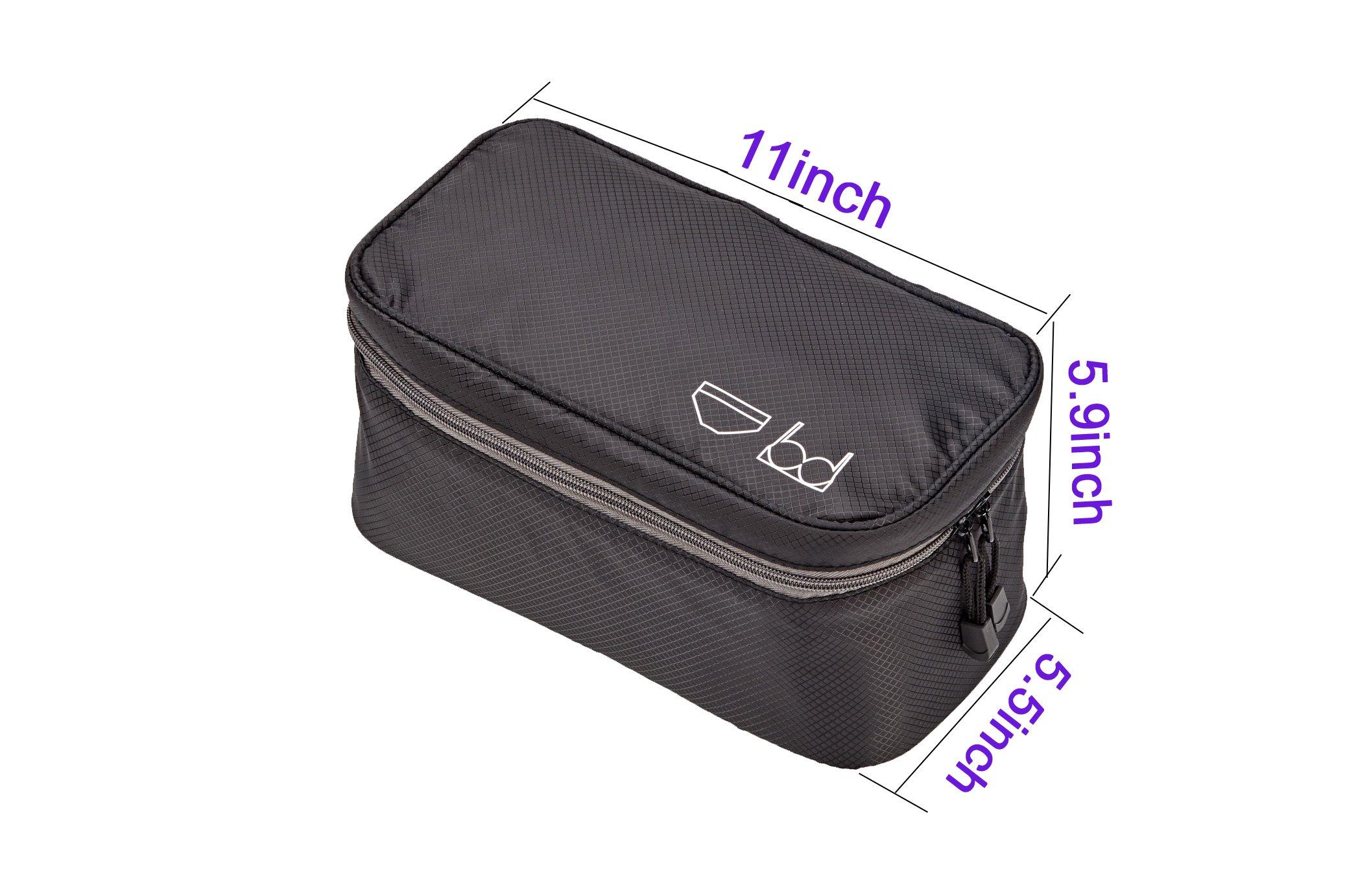 SACSTAR SACSTAR Travel Toiletry Bag for Women, Bra Organizer Underwear Storage Bag For Cosmetics, Toiletries, Hotel, Home, Bathroom, Airplane