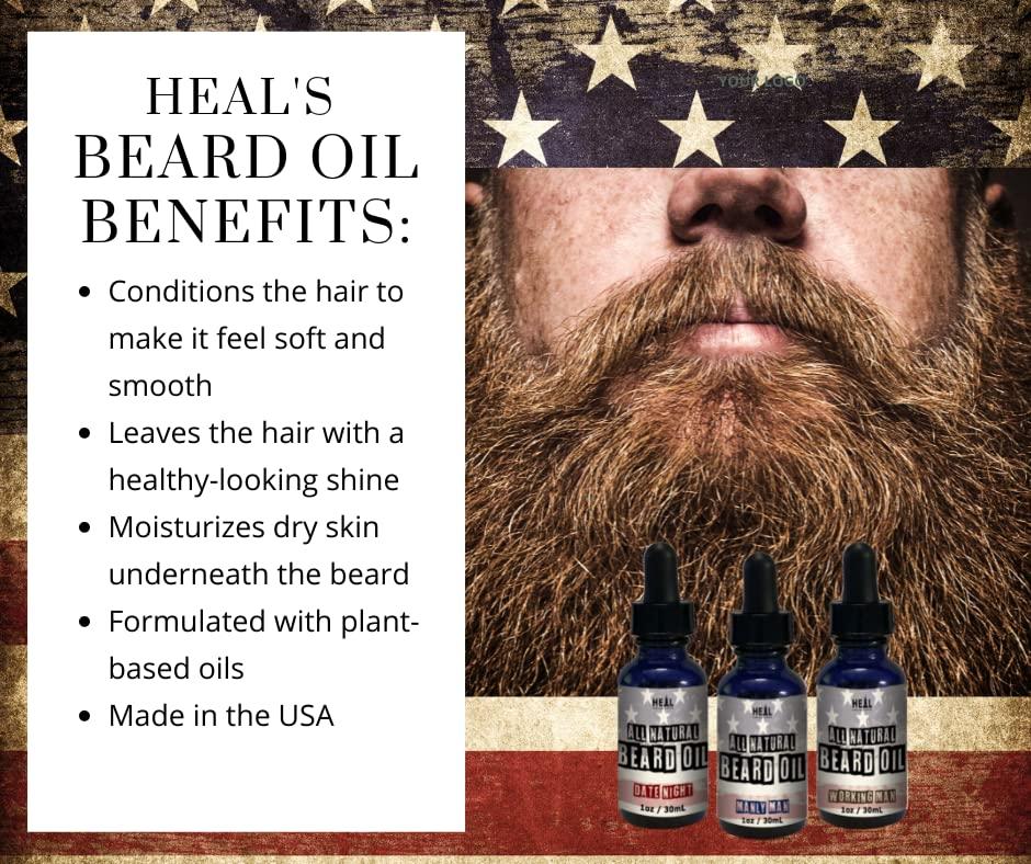 Happy Energy Amazing Life Happy Energy Amazing Life Beard Oil: Date Night Beard Booster Oil - Premium Beard Oil - 1 Oz (30ml)