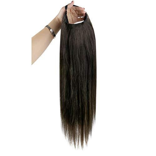 Full Shine Full Shine U Part Wigs Clips in Natural Black Half Wig Human Hair Half Wig Hair Piece U Shape Wig Real Human Hair Extensions One Piece 150Grams 20Inch