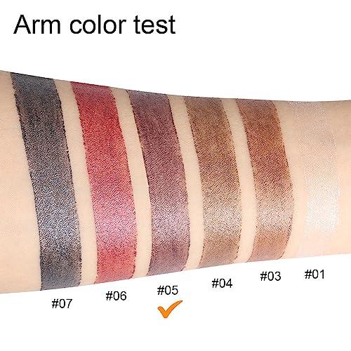 BINGBRUSH BINGBRUSH 2 Pcs Dark Brown Cream Eyeshadow Stick,Shimmer Metallic Eye Shadow Pencil,Eye Brightener Crayon for Different Eye Makeup Effect,Easy-To-Apply and Compact for Travel