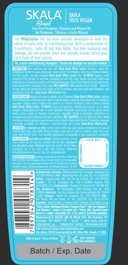 SKALA SKALA Expert Mais Cachos Shampoo and Conditioner 325 Ml Kit