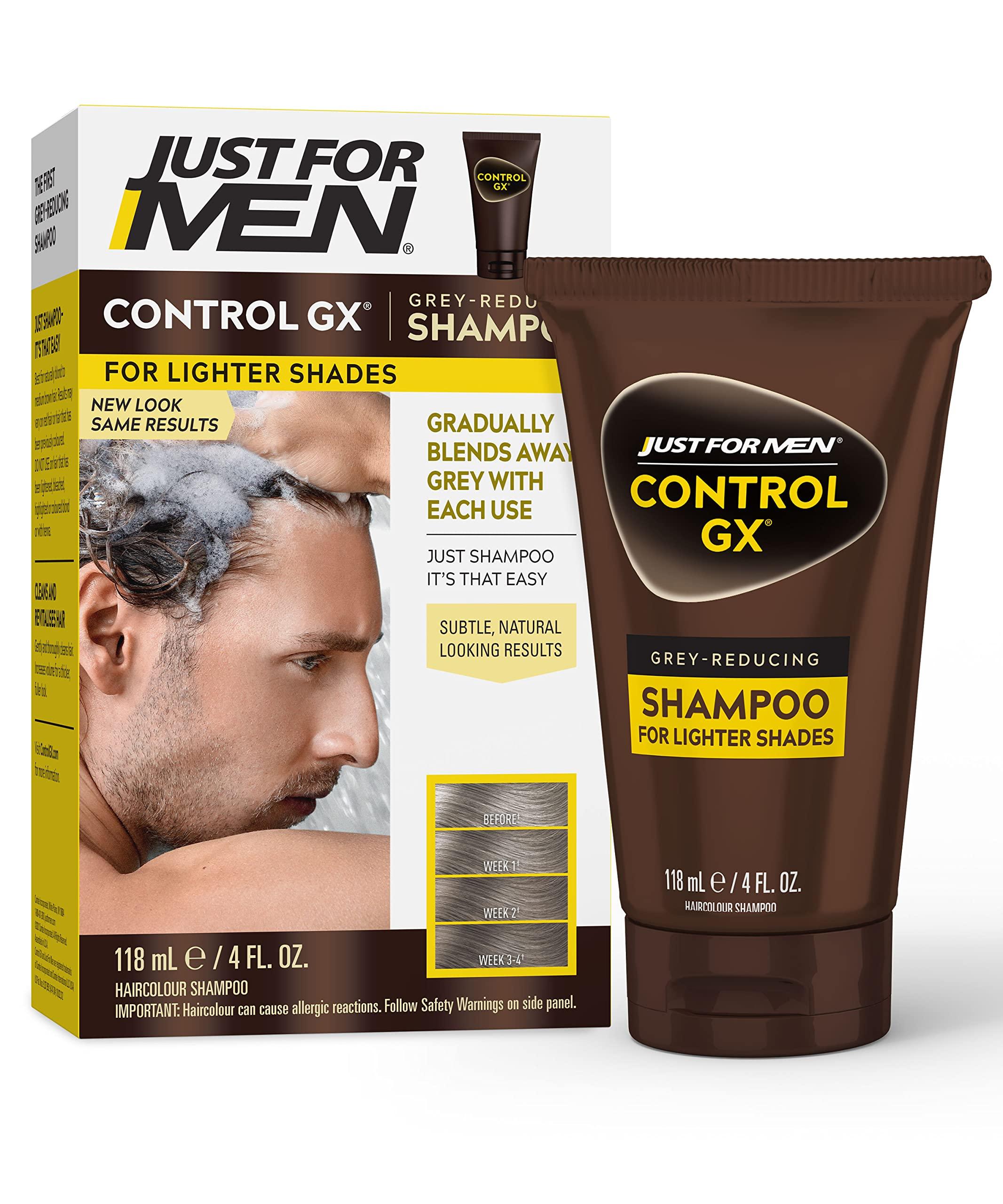 Just for Men Just for Men Control GX Grey Reducing Shampoo for Lighter Shades of Hair & Shampoo-In Color (Formerly Original Formula)