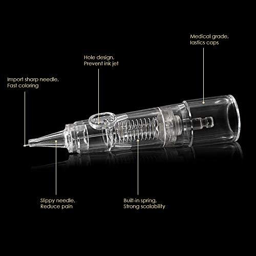 BIOMASER Cartridge Needles – BIOMASER 10PCS Sterilized Permanent Makeup Cartridge Needles Tattoo Needle Fits for Permanent Makeup Machine Pen T100 P1 X1 for Eyebrow Eyeliner Lip(5RL-0.25MM)
