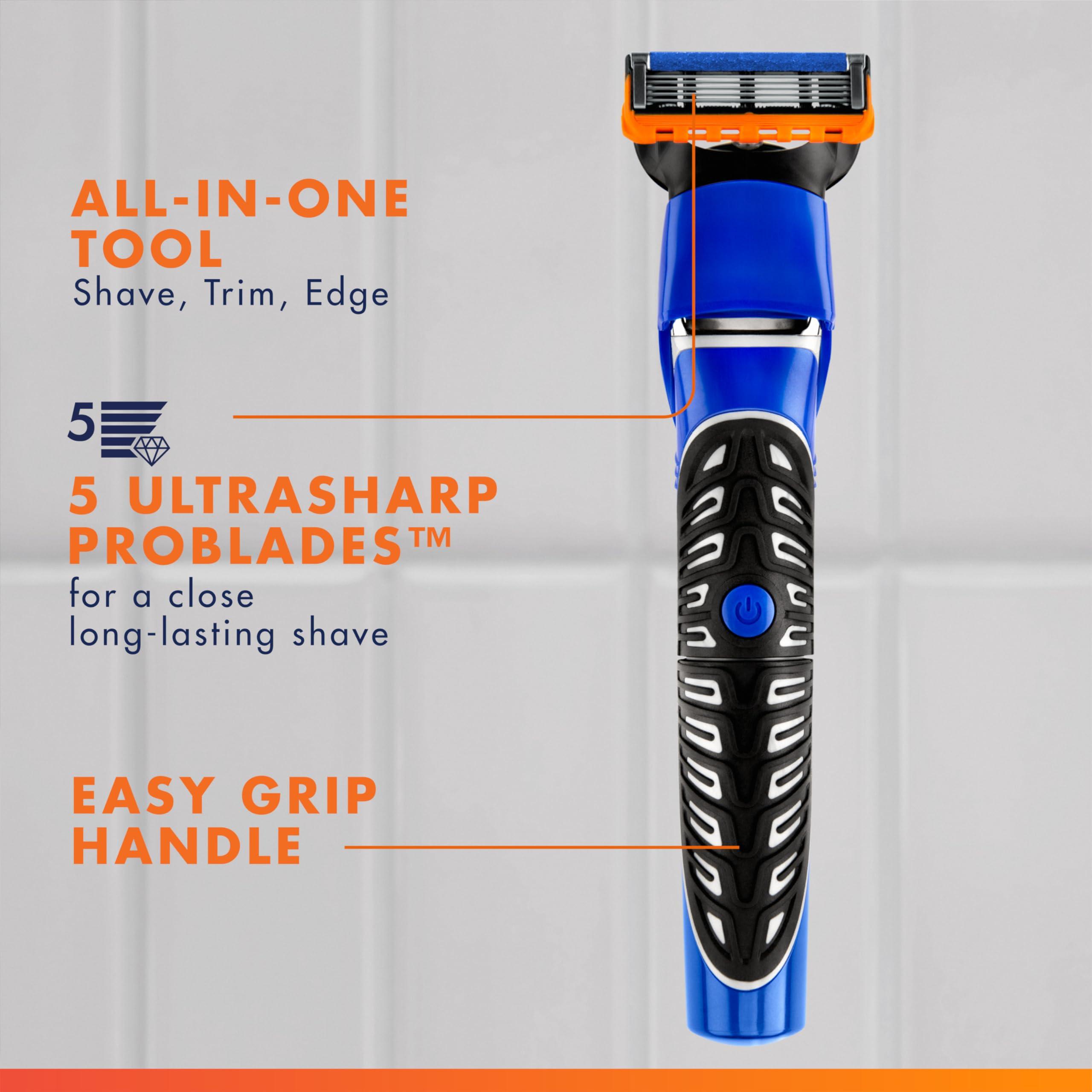 Gillette Gillette Styler: Beard Trimmer, Men\'s Razor & Edger, All Purpose Styler, All-in-one Tool, Shave, Trim & Edge, Waterproof, Fusion Razors for Men / Styler, with 3 Comb Attachments