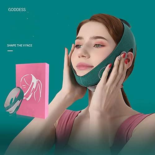 Luckyste Reusable V-Line Mask Slimming with Double Chin Reducer Facial Neck Lifting Strap Sculpting and Tightening