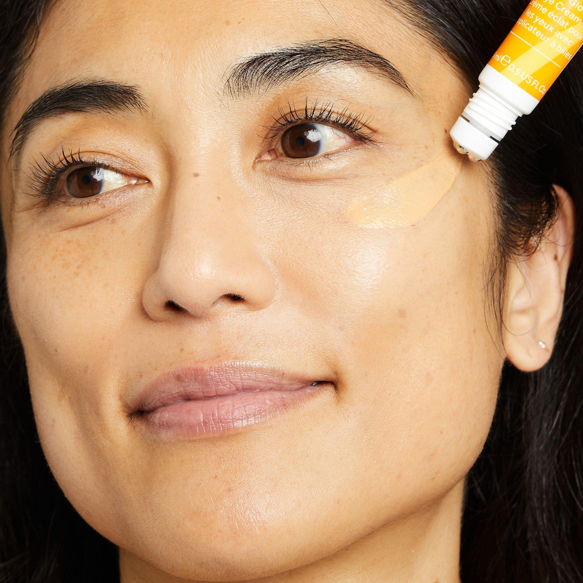 No7 No7 Radiance+ Roll & Glow Eye Cream - Reviving & Illuminating Under Eye Cream Eye Roller - Color Correcting Vitamin C + Caffeine Eye Cream for Dark Circles, Puffiness & Dullness (15ml)