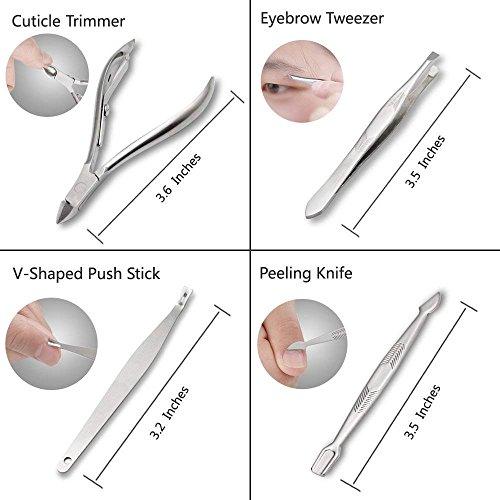 ZIZZON ZIZZON Professional Nail Care kit Manicure Grooming Set with Travel Case(Rose Gold)