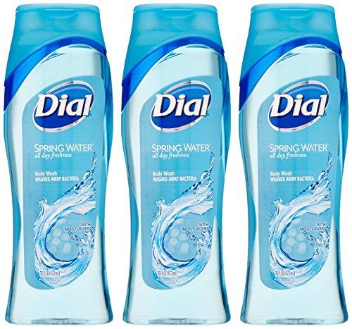 Dial Dial Body Wash With Moisturizers, Spring Water 16 oz(Pack of 3)
