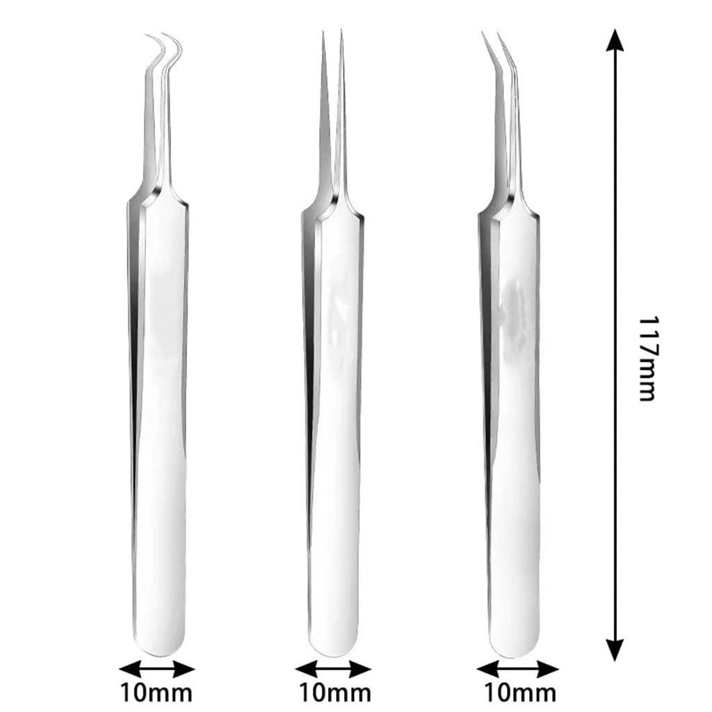LLLSSS LLLSSS Cell Pimples Blackhead Clip Tweezers Beauty Salon Special Scraping Closing Acne Needle Tool