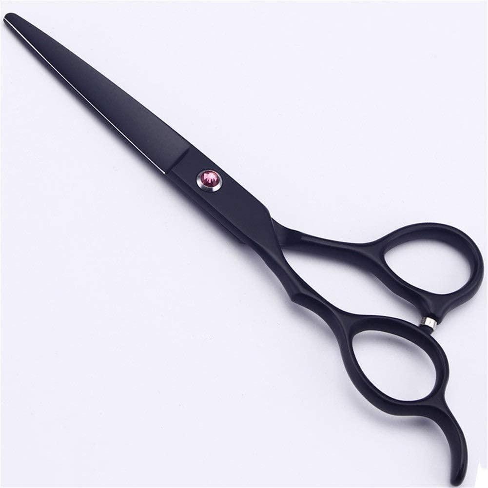 RomildaYuan Hairdressing Scissors Left Handed Series Professional Barber Scissors Salon Stylist Shears Sharp and Precise Cut for Left-Handed Hairdresser Cutting Scissor 6.0 Inches Black